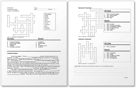 Picture of sample worksheet